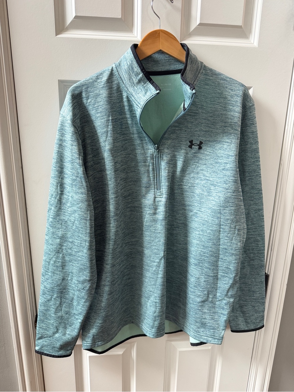 Under Armour Men’s Teal Heather 1/4 Zip Performance Pullover